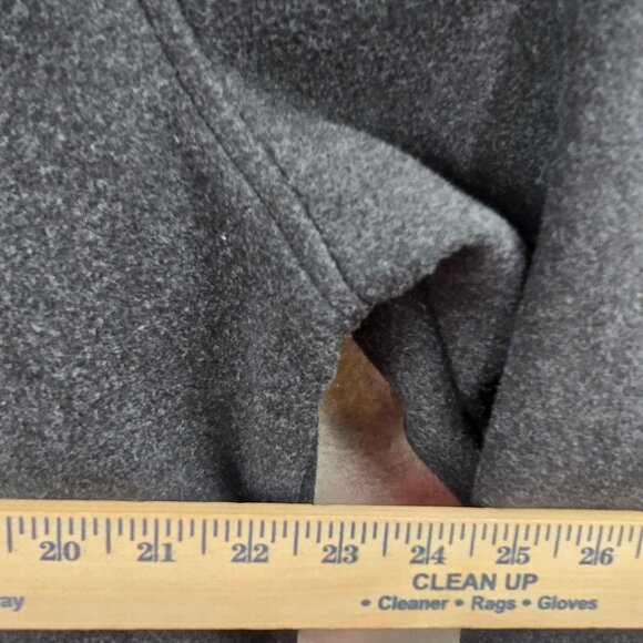 George Mens XL Varsity Jacket Black & White Striped Collar Polyester - Picture 8 of 8